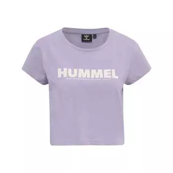 Укороченная футболка Hmllegacy женская для отдыха HUMMEL, цвет rosa