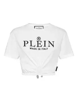 Укороченная футболка Iconic Plein PHILIPP PLEIN, белый