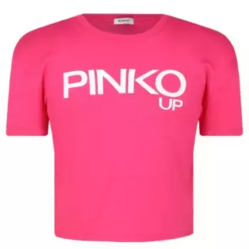 Укороченная футболка из джерси Pinko Up, розовый