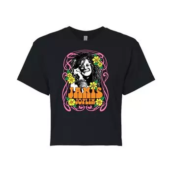 Укороченная футболка Janis Joplin Flowers для юниоров Licensed Character