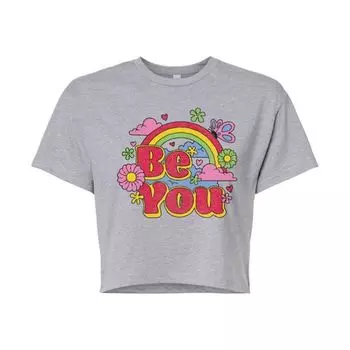 Укороченная футболка Junior's be you Licensed Character, серый