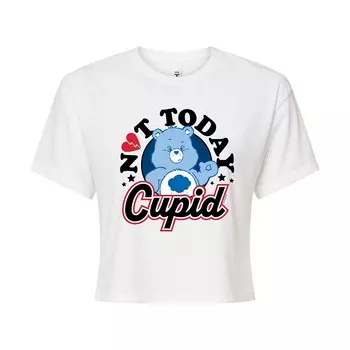 Укороченная футболка Juniors' Care Bears Not Today Cupid Licensed Character, белый