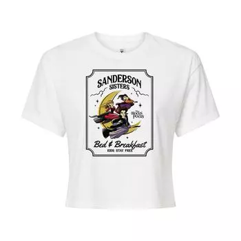 Укороченная футболка Juniors' Hocus Pocus Sanderson Sister Licensed Character, белый