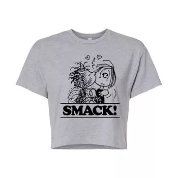 Укороченная футболка Juniors с рисунком арахиса Licensed Character, серый