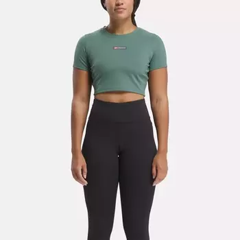 Укороченная футболка Lux Bold Reebok, зеленый