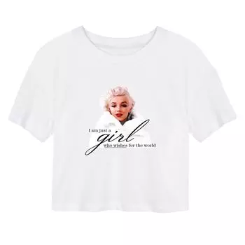 Укороченная футболка Мэрилин Монро для юниоров Just A Girl Licensed Character