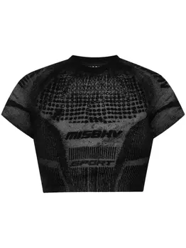 Укороченная футболка MISBHV, черный