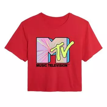 Укороченная футболка MTV Club для юниоров Licensed Character, красный