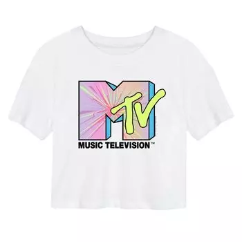 Укороченная футболка MTV Club для юниоров Licensed Character, белый