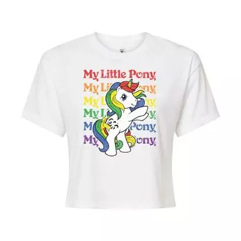 Укороченная футболка My Little Pony для подростков с радужной отделкой Licensed Character