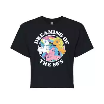 Укороченная футболка My Little Pony для юниоров в стиле 80-х годов Licensed Character, черный