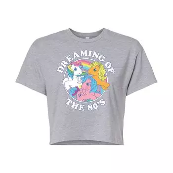 Укороченная футболка My Little Pony для юниоров в стиле 80-х годов Licensed Character, серый