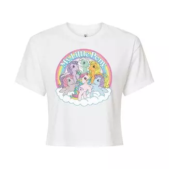 Укороченная футболка My Little Pony в стиле ретро для юниоров Licensed Character, белый