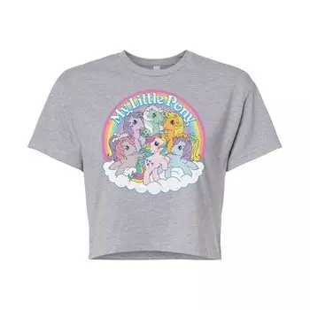 Укороченная футболка My Little Pony в стиле ретро для юниоров Licensed Character, серый