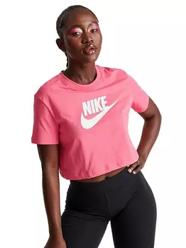 Укороченная футболка Nike Sportswear Essential, ярко-розовый