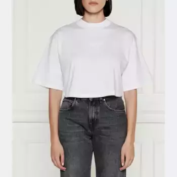 Укороченная футболка Pinko, белый