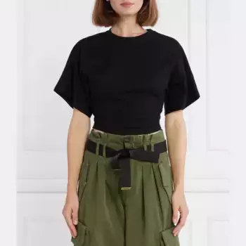 Укороченная футболка Pinko, черный
