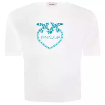Укороченная футболка Pinko Up, белый