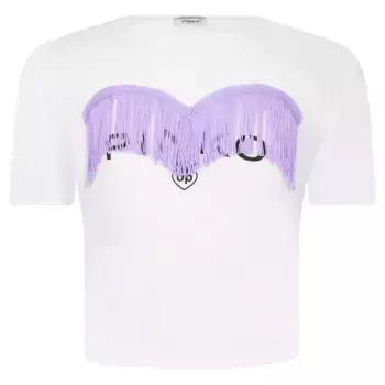 Укороченная футболка Pinko Up, белый