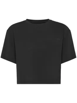 Укороченная футболка Plein Sport, черный