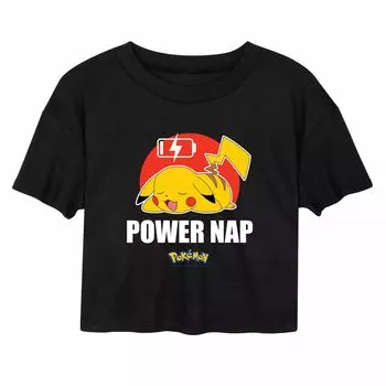 Укороченная футболка Pokmon Power Nap для юниоров Licensed Character