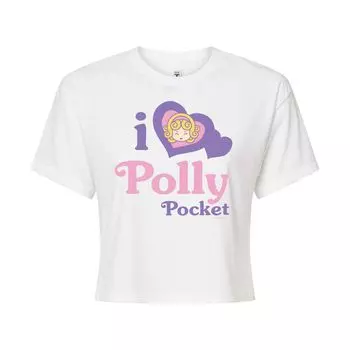 Укороченная футболка Polly Pocket Love для юниоров Licensed Character, белый