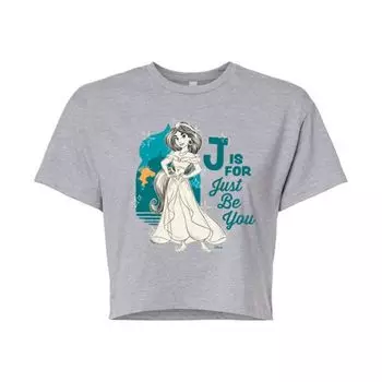 Укороченная футболка принцессы Жасмин для младшеклассников Just Be You Disney, серый