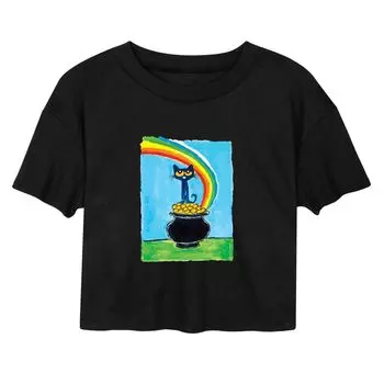Укороченная футболка радуги для юниоров Pete The Cat Licensed Character