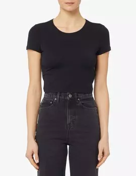 Укороченная футболка Rotate, черный