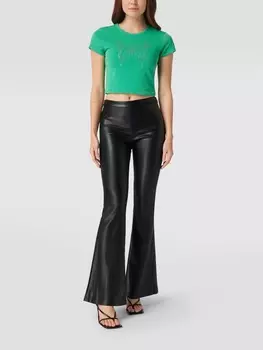 Укороченная футболка с аппликацией-лейблом Review, мятный