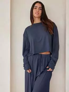 Укороченная футболка с длинными рукавами Cloud Bumpsuit, мультиколор