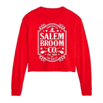 Укороченная футболка с длинными рукавами и рисунком для юниоров Salem Broom Co. Licensed Character, красный
