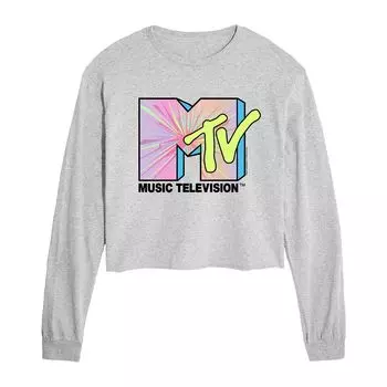 Укороченная футболка с длинными рукавами MTV Club Art для юниоров Licensed Character