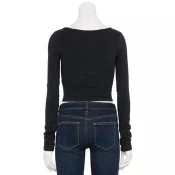 Укороченная футболка с длинными рукавами SO для юниоров SO