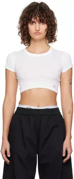 Укороченная футболка с короткими рукавами Alexander Wang