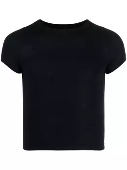 Укороченная футболка с короткими рукавами Extreme cashmere, синий