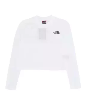 Укороченная футболка с короткими рукавами Gardenia The North Face, белый