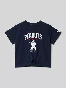 Укороченная футболка с круглым вырезом Mango