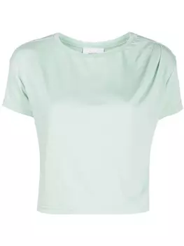 Укороченная футболка с круглым вырезом Marchesa Notte, зеленый