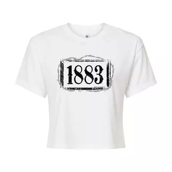 Укороченная футболка с логотипом 1883 года для юниоров Licensed Character, белый