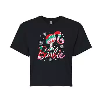 Укороченная футболка с логотипом Barbie Holiday & Snowflakes для юниоров Licensed Character