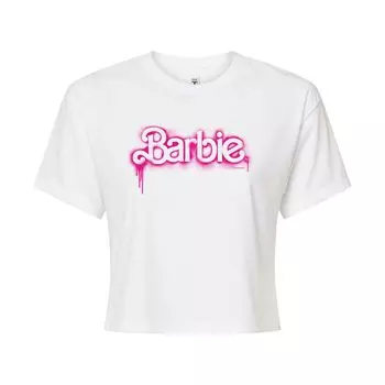 Укороченная футболка с логотипом Barbie Spraypaint для юниоров Licensed Character