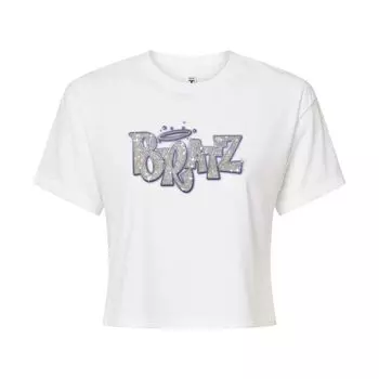 Укороченная футболка с логотипом Bratz Sparkle для юниоров Licensed Character, белый
