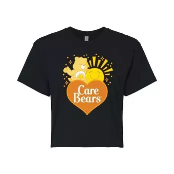 Укороченная футболка с логотипом Care Bears Funshine для юниоров Licensed Character, черный