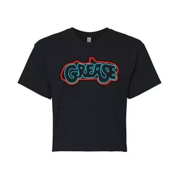 Укороченная футболка с логотипом Juniors' Grease Car Licensed Character