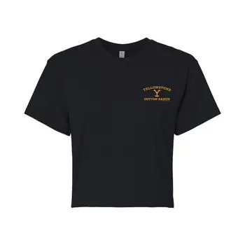 Укороченная футболка с логотипом на груди для юниоров Yellowstone Licensed Character