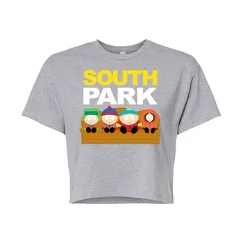 Укороченная футболка с логотипом South Park для юниоров Licensed Character, серый