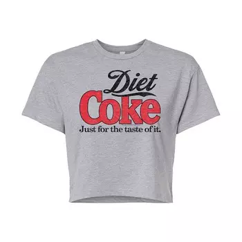 Укороченная футболка с логотипом в стиле ретро для юниоров Diet Coke Licensed Character, серый