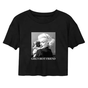 Укороченная футболка с Мэрилин Монро для юниоров "Girls Best Friend" Licensed Character