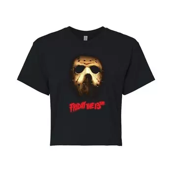 Укороченная футболка с маской для юниоров Friday The 13th Licensed Character, черный